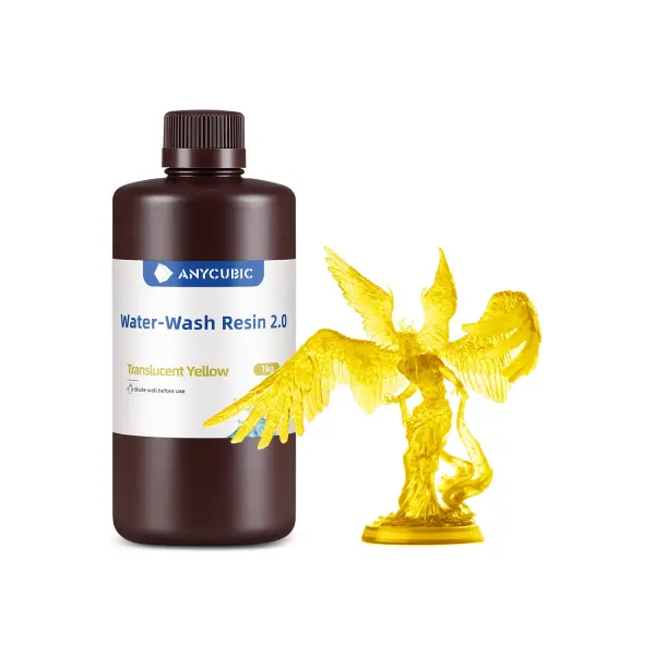 Anycubic Water-Wash Resin 2.0 - 20ADET Şeffaf Sarı