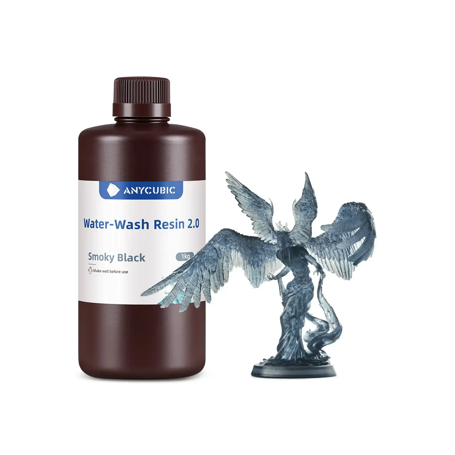 Anycubic Water-Wash Resin 2.0 - 20ADET Smoky Black
