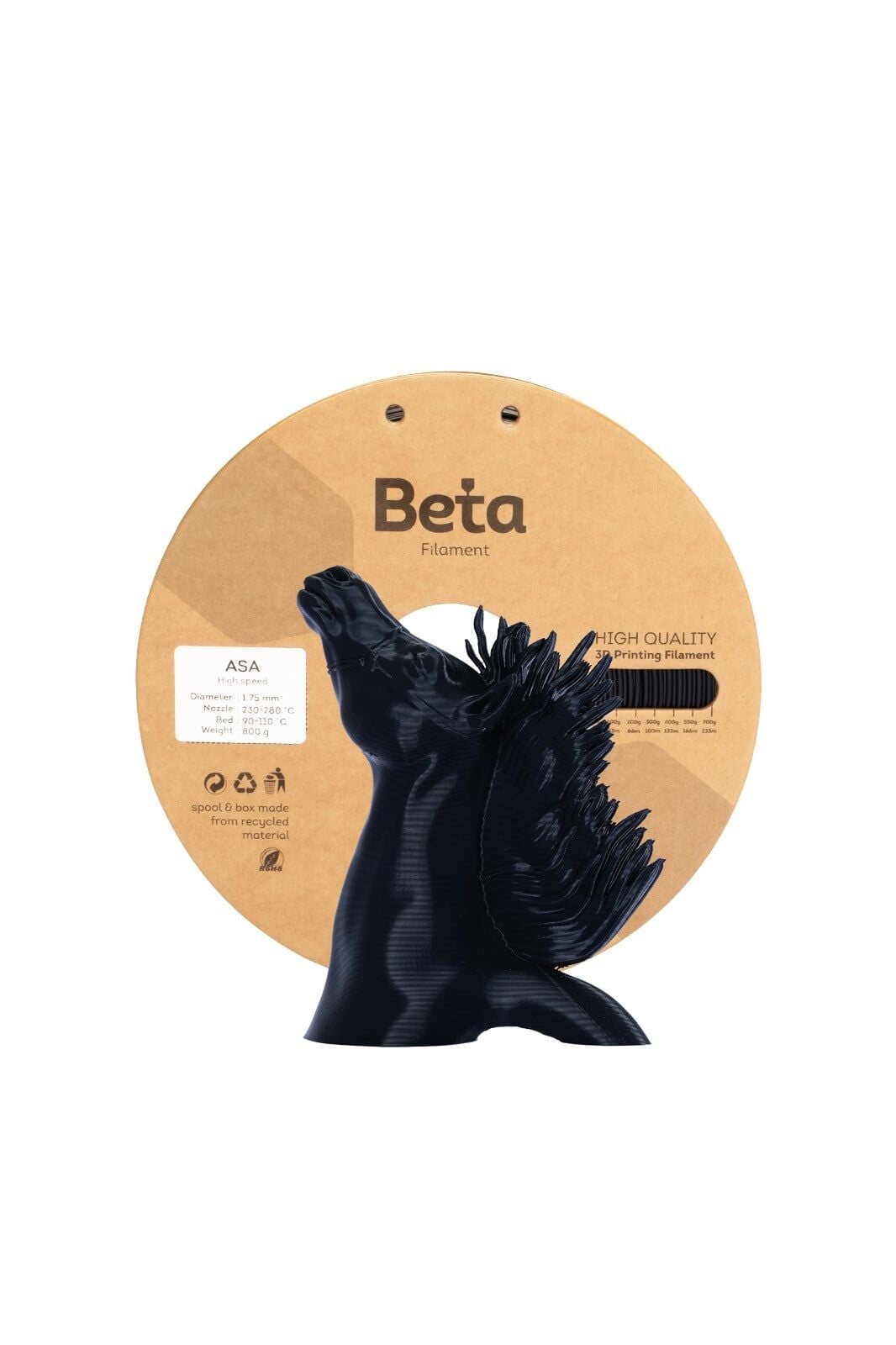 Beta ASA HS Filament Black