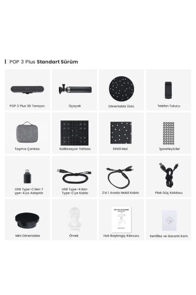 Revopoint POP 3 Plus Advanced Package 3D Tarayıcı