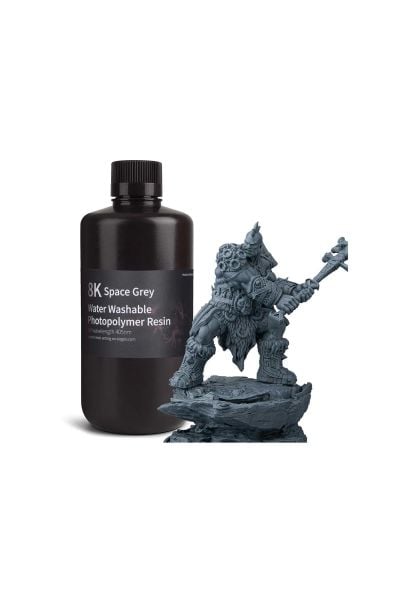 ELEGOO 8K Suda Yıkanabilir Reçine UZAY GRİSİ-12ADET