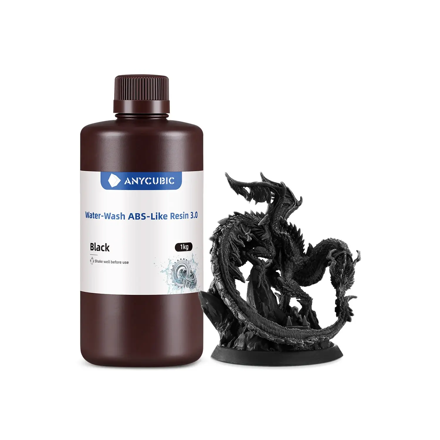 Anycubic Water-Wash ABS-Like Resin 3.0-Siyah - 20 ADET