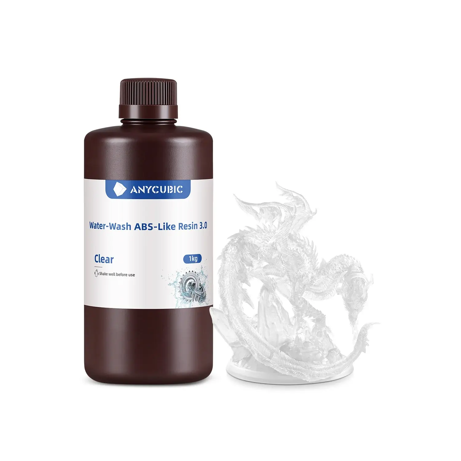 Anycubic Water-Wash ABS-Like Resin 3.0-Şeffaf- 20 ADET