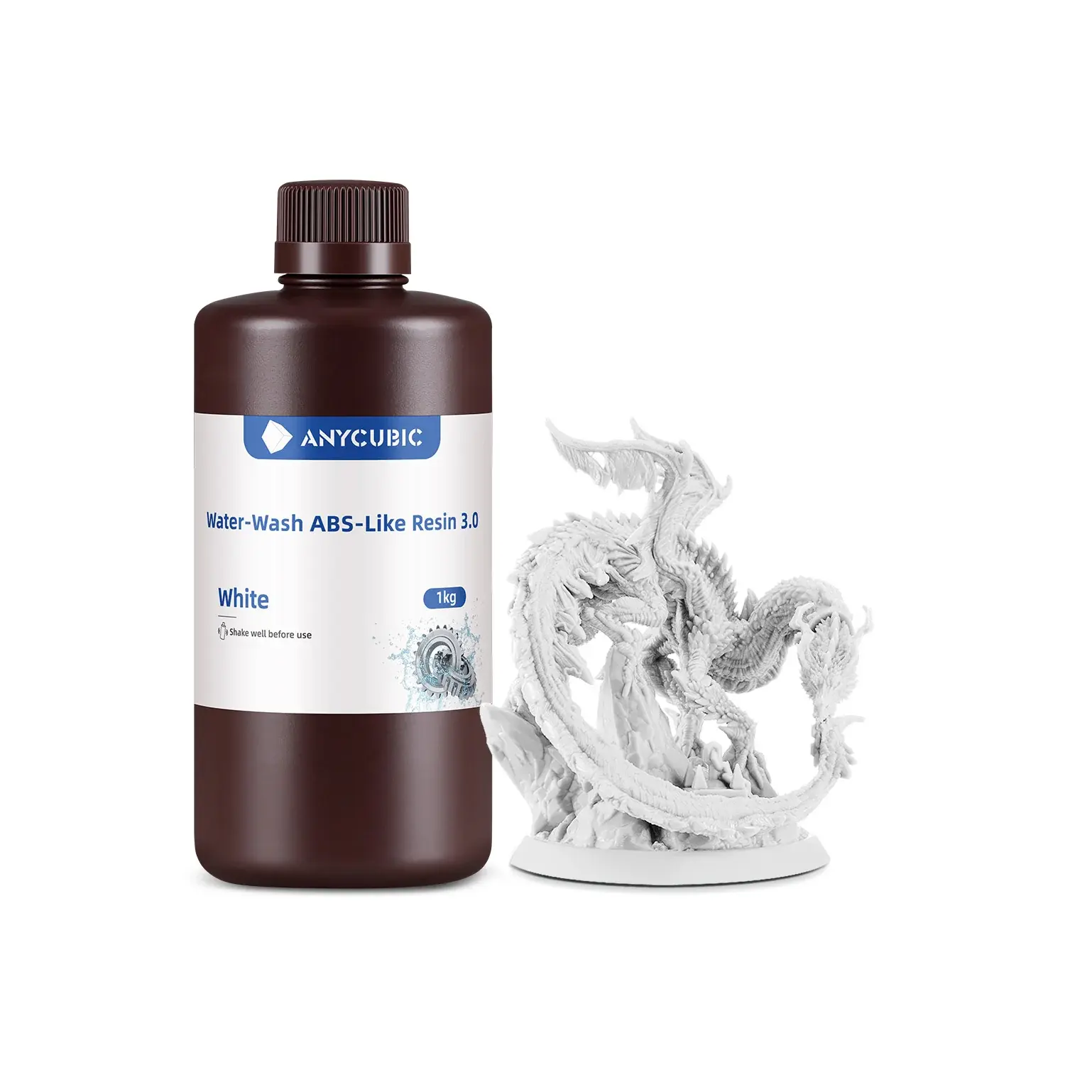 Anycubic Water-Wash ABS-Like Resin 3.0 Beyaz-1KG-20ADET