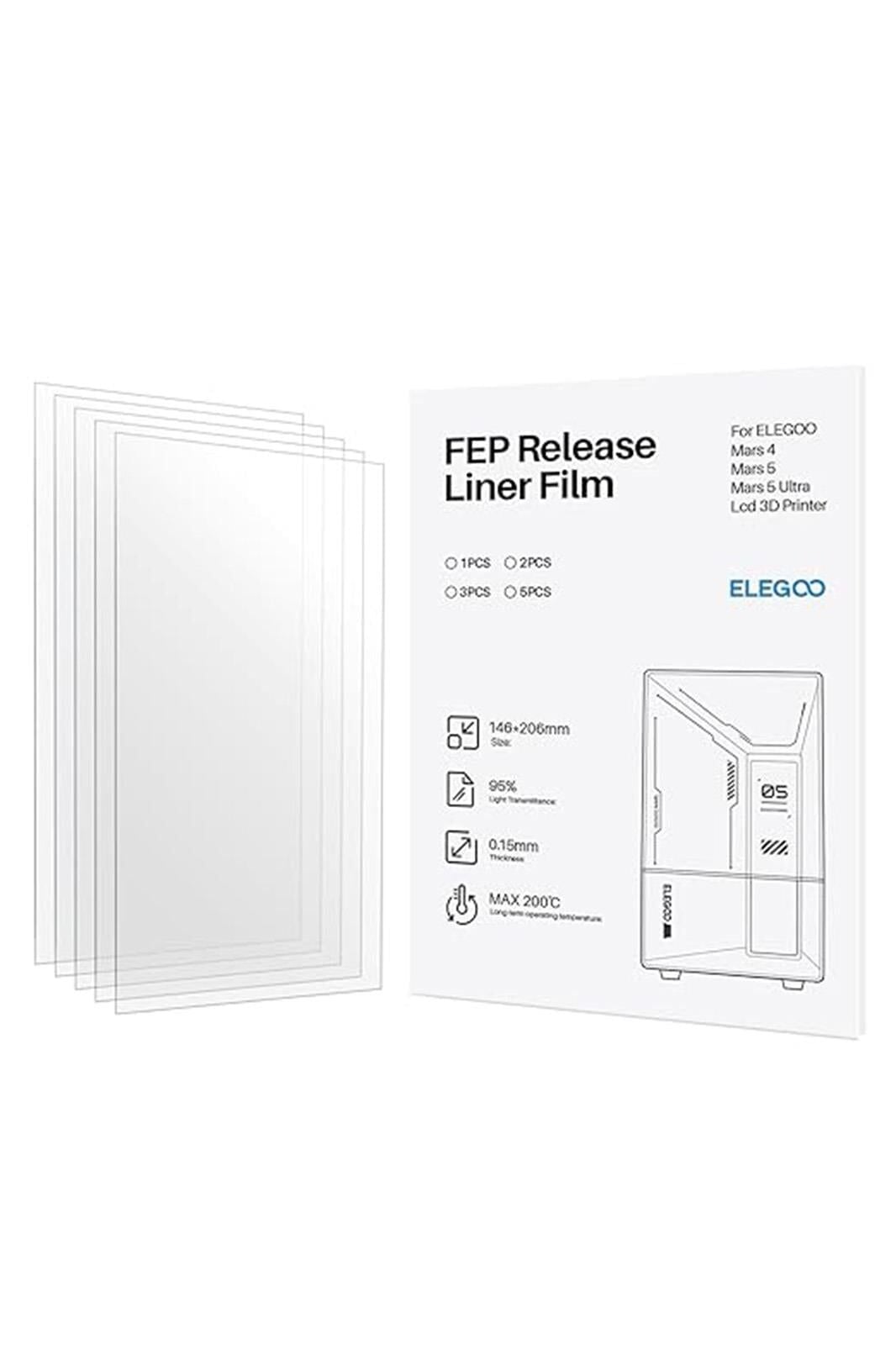 ELEGOO PFA 5 Adet Film - Mars 4/5/5 Ultra